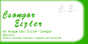 csongor eizler business card